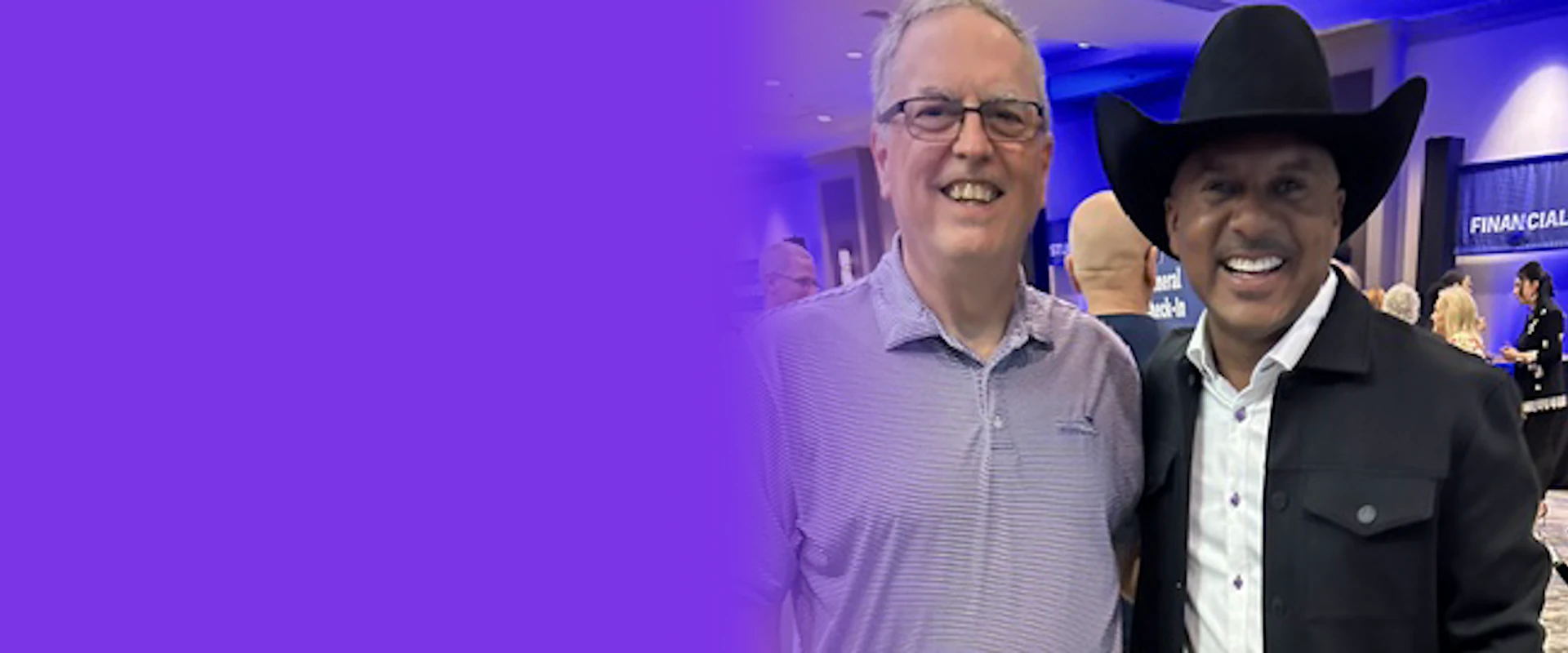 Don Walter with a colleague at a Financial Foundation leadership event